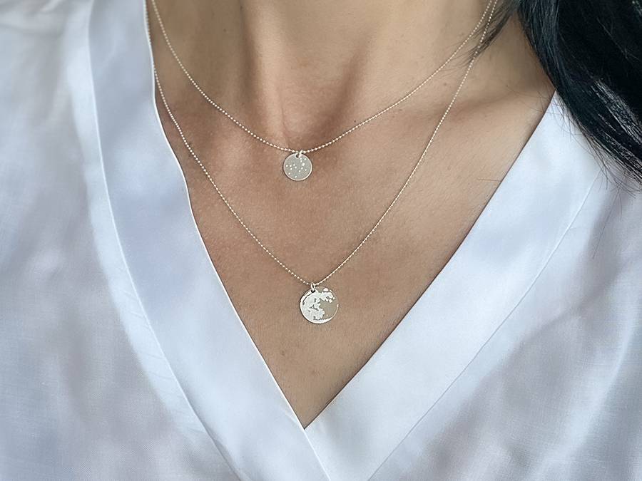 Renna Deluxe MOND Kette Silber – beidseitiges Motiv Kauf eins, bekomm eins gratis