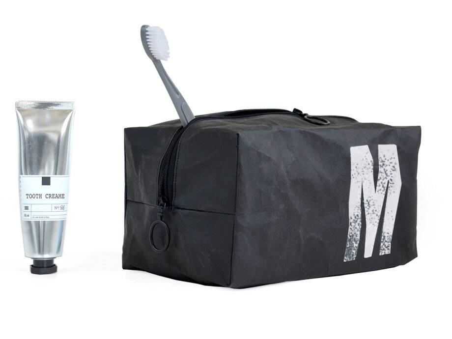 Renna Deluxe Waschtasche für den Mann, mit Monogramm Sonderangebot der Fabrik
