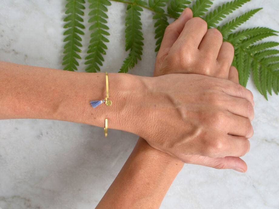 Renna Deluxe Armreif mit Farn in Gold Clearance-Verkauf