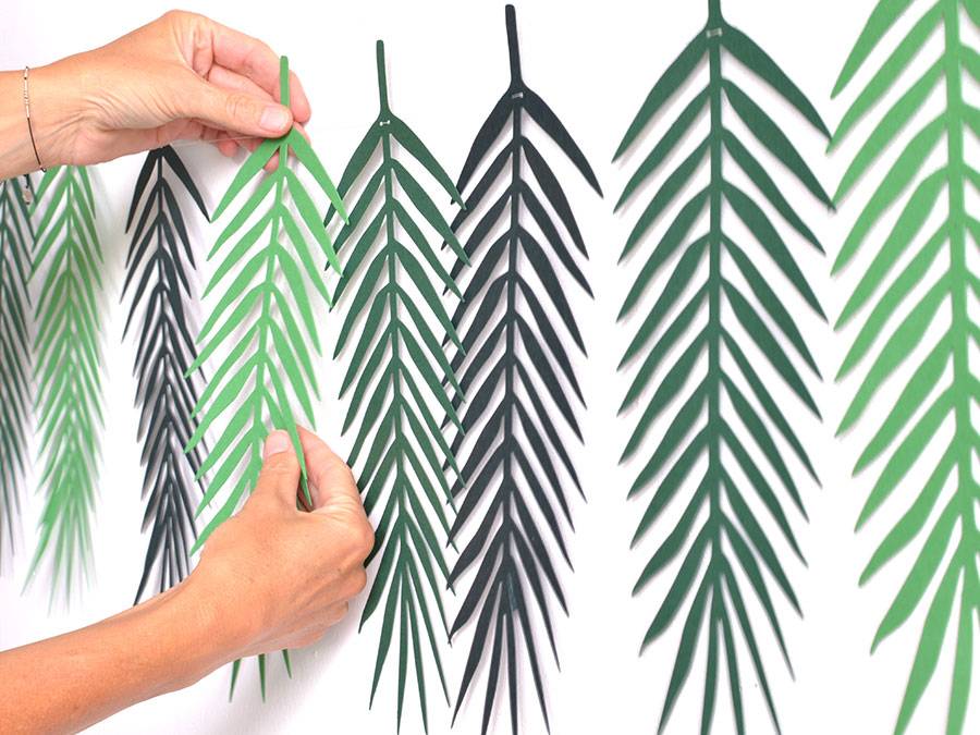 Renna Deluxe Palmen Girlande mit Palmenblättern Wanddekoration 50% Rabatt für begrenzte Zeit