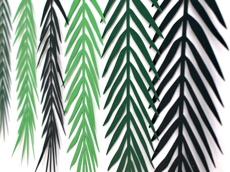 Renna Deluxe Palmen Girlande mit Palmenblättern Wanddekoration 50% Rabatt für begrenzte Zeit