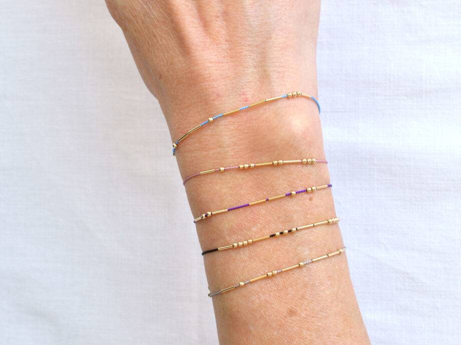 Renna Deluxe MORSE CODE Armband in gold Hotsell