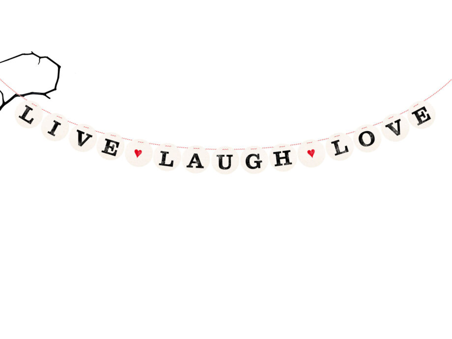 Renna Deluxe LIVE LAUGH LOVE Girlande Saisonschlussverkauf
