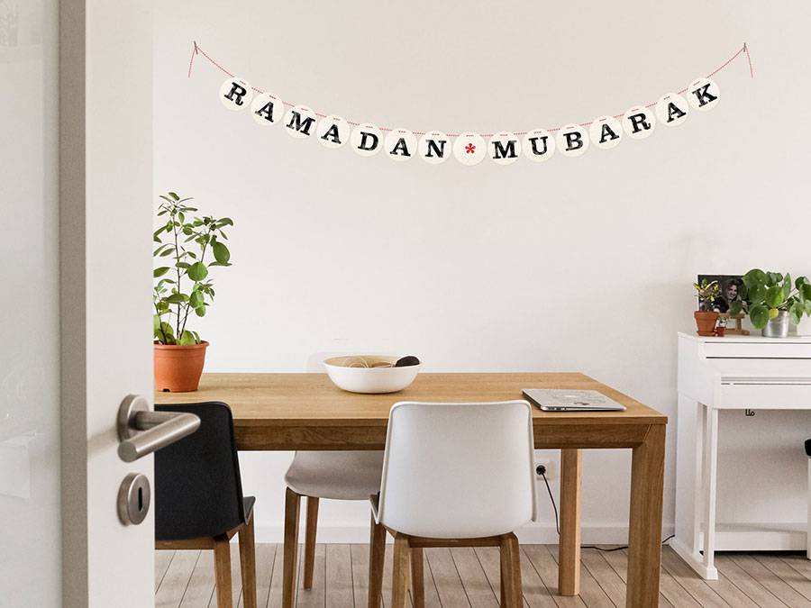 Renna Deluxe RAMADAN MUBARAK Girlande Weihnachtsangebot