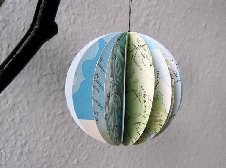Renna Deluxe Atlas Weltkugel Globus Anhänger Neueste Mode