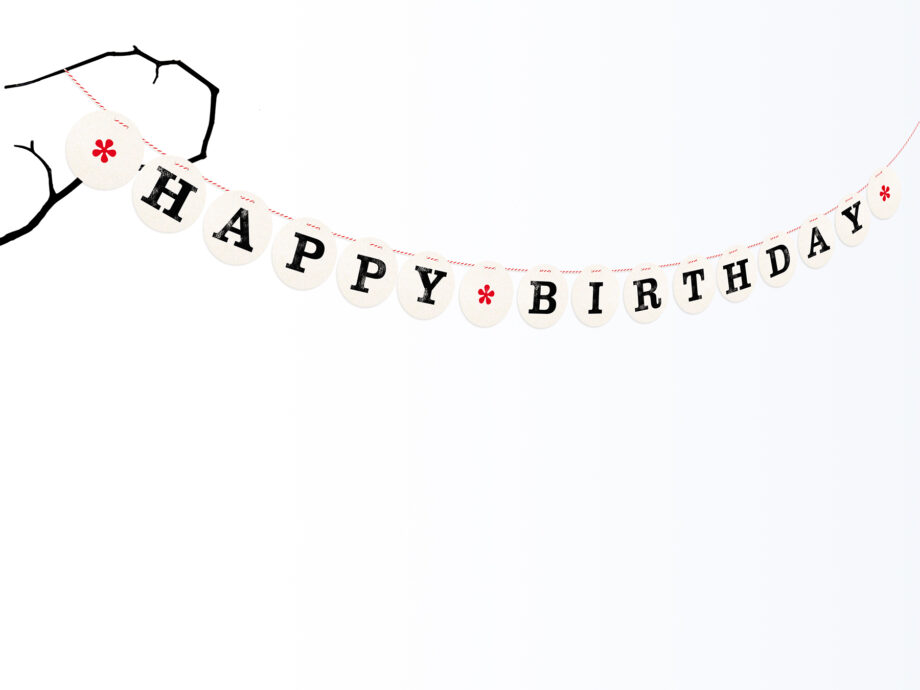 Renna Deluxe HAPPY BIRTHDAY Girlande Saisonale Angebote