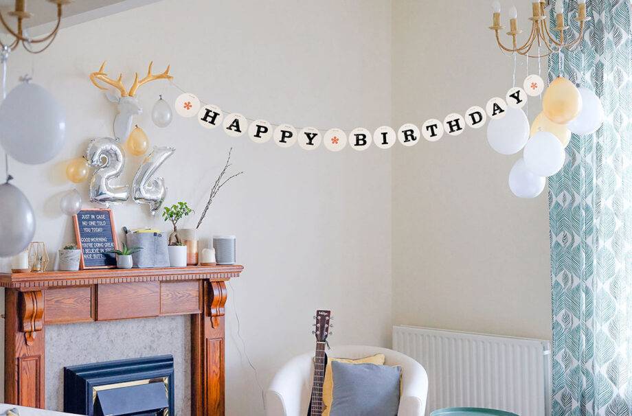 Renna Deluxe HAPPY BIRTHDAY Girlande Saisonale Angebote