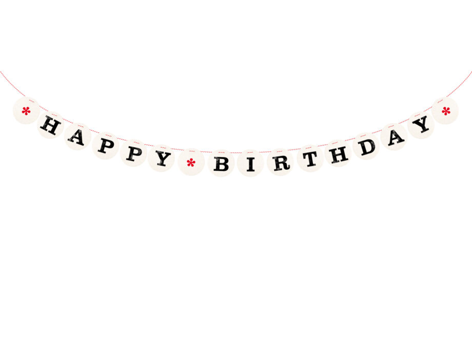 Renna Deluxe HAPPY BIRTHDAY Girlande Saisonale Angebote