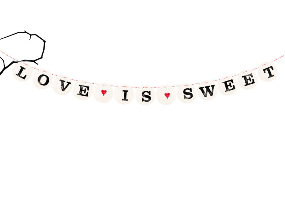 Renna Deluxe LOVE IS SWEET Girlande Räumungsverkauf