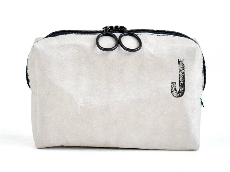 Renna Deluxe Kosmetiktasche mit Monogramm grau Neueste Stile