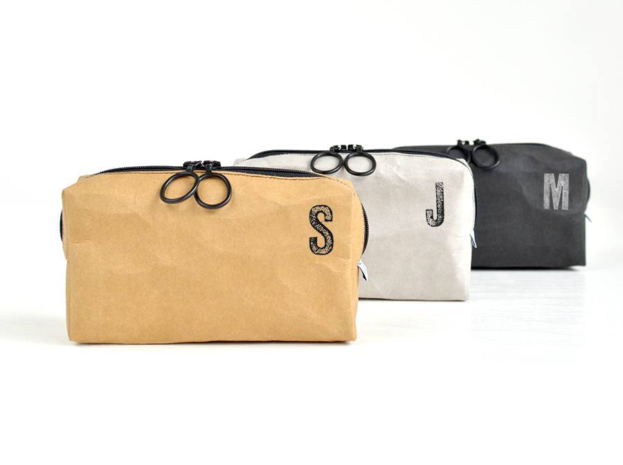 Renna Deluxe Kosmetiktasche mit Monogramm grau Neueste Stile