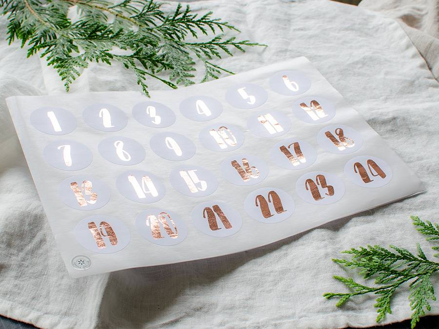 Renna Deluxe ADVENTSKALENDER Zahlen in KUPFER Angebote