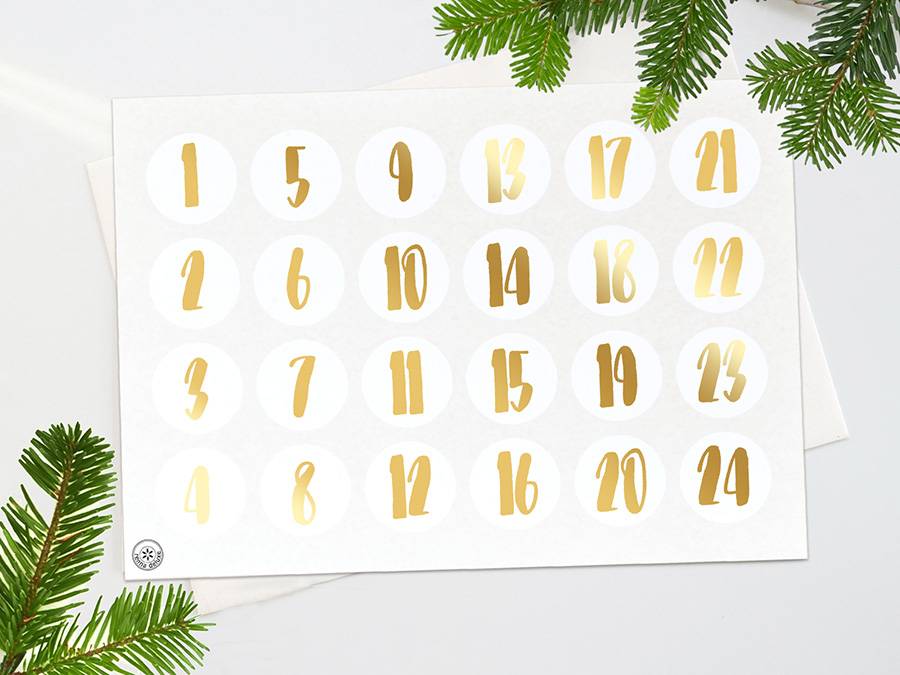 Renna Deluxe ADVENTSKALENDER Zahlen in KUPFER Angebote