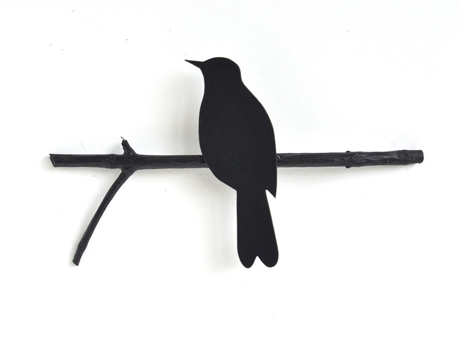 Renna Deluxe Amsel in Schwarz Wandobjekt Meist gekauft