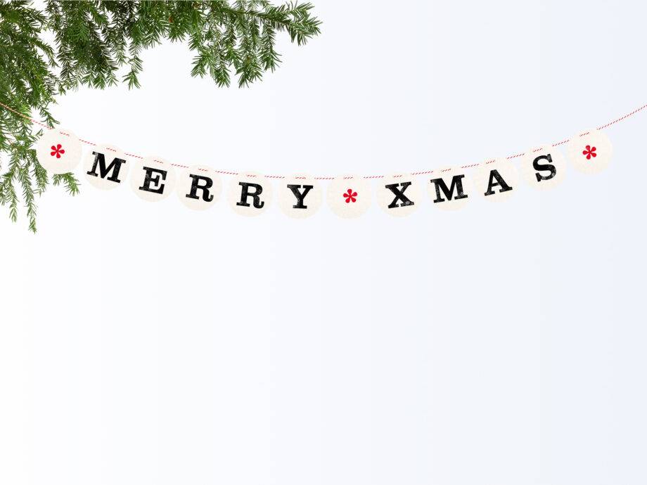 Renna Deluxe MERRY XMAS Girlande Begrenztes Angebot
