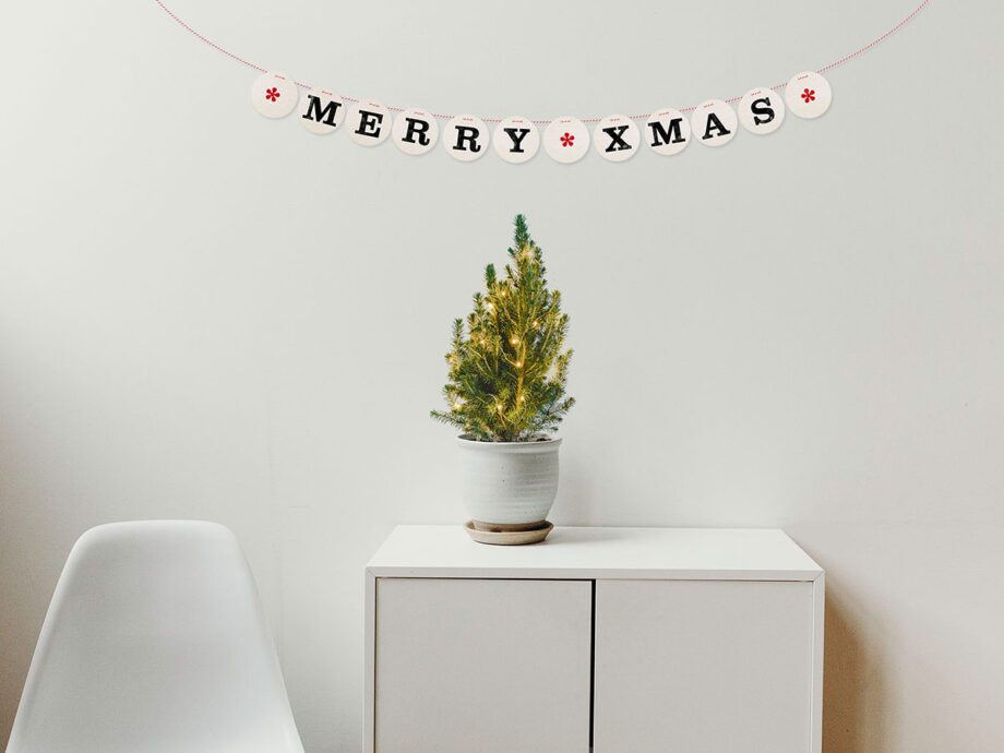 Renna Deluxe MERRY XMAS Girlande Begrenztes Angebot