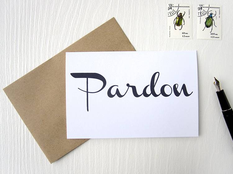 Renna Deluxe PARDON // Klappkarte Preisnachlass