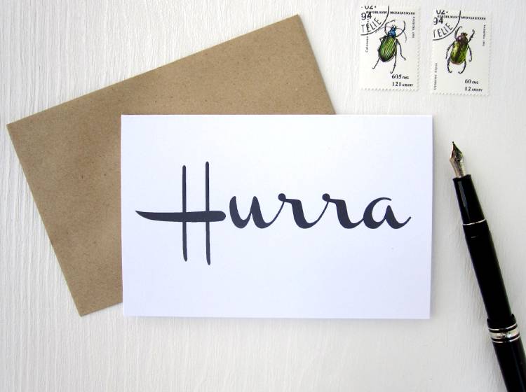 Renna Deluxe HURRA // Klappkarte Saisonschlussverkauf