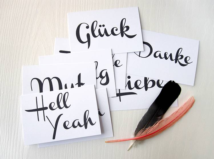 Renna Deluxe FREUDE // Klappkarte Black Friday