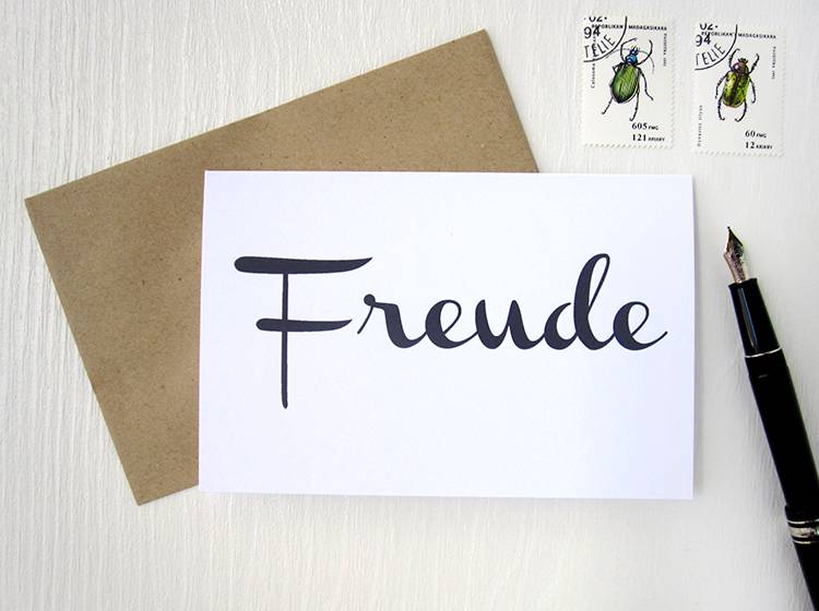 Renna Deluxe FREUDE // Klappkarte Black Friday