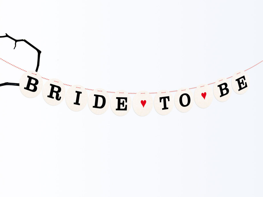 Renna Deluxe JGA BRIDE TO BE Girlande Neueste Mode