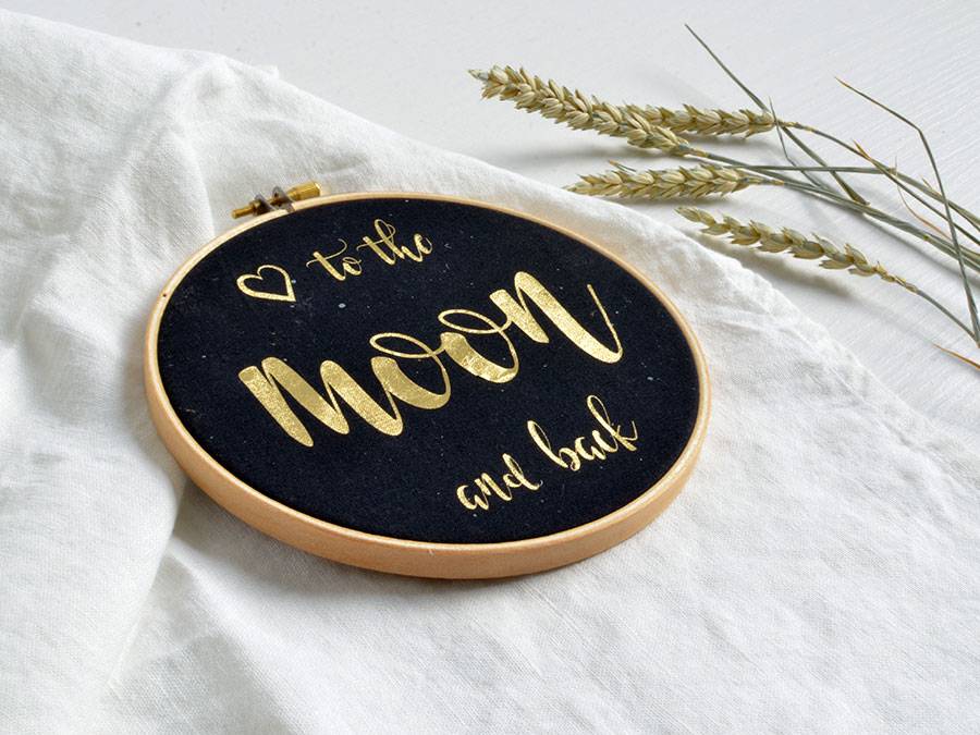 Renna Deluxe I love you to the moon and back! Gold Druck Discount Store für neue Produkte