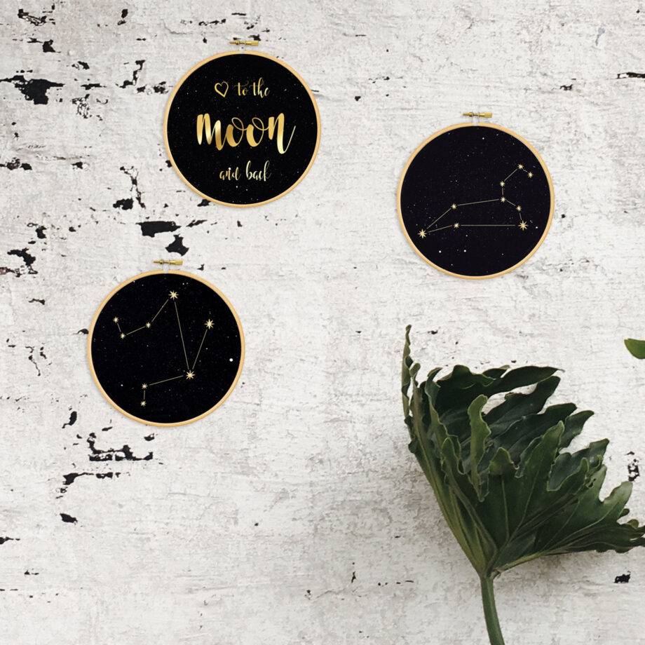 Renna Deluxe I love you to the moon and back! Gold Druck Discount Store für neue Produkte
