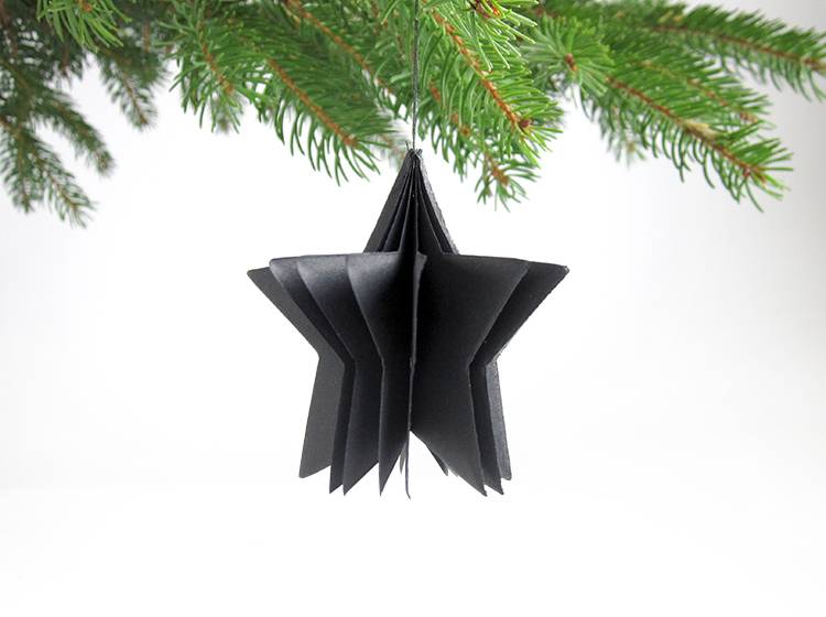 Renna Deluxe Frohe Weihnachten Karte mit Stern in schwarz Blitzverkäufe