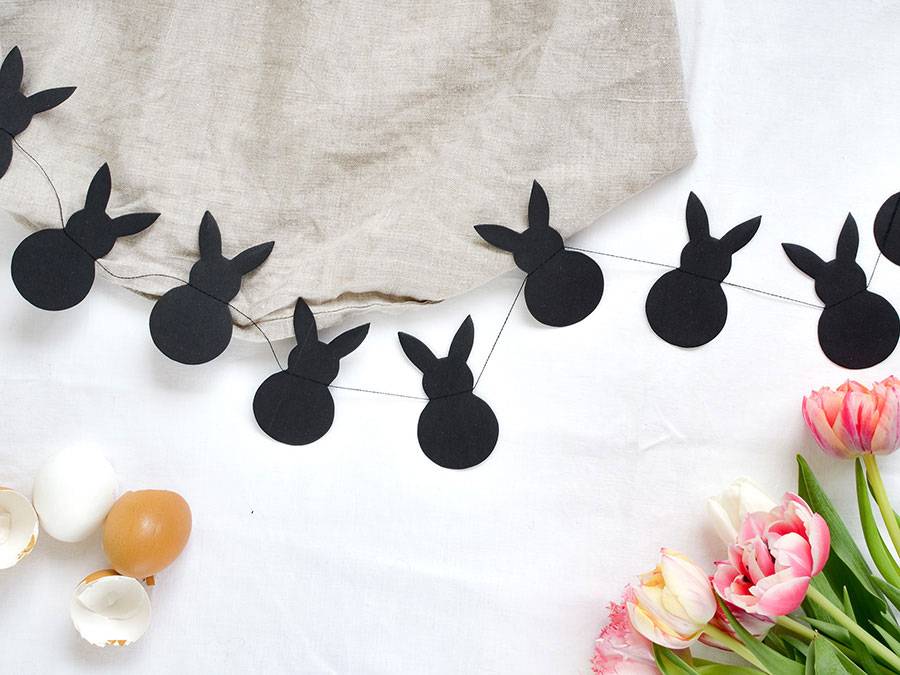 Renna Deluxe Osterhasen Girlande aus Kraftpapier braun Günstig kaufen