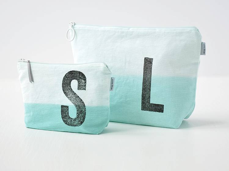 Renna Deluxe Kulturtasche MINT mit Monogramm personalisiert Zeitlich begrenztes Angebot