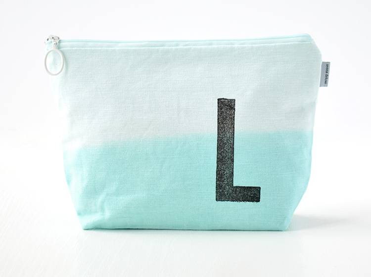 Renna Deluxe Kulturtasche MINT mit Monogramm personalisiert Zeitlich begrenztes Angebot