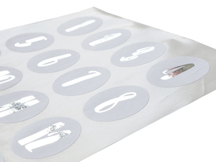 Renna Deluxe Adventskalender SILBER metallic mit weißen Tüten Neuheiten