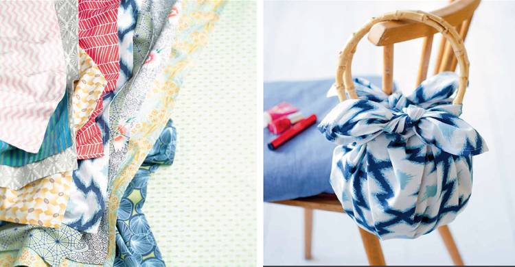 Renna Deluxe FUROSHIKI – Japanisch Taschen ohne Nadel und Faden, Kreativbuch Tägliche Deals