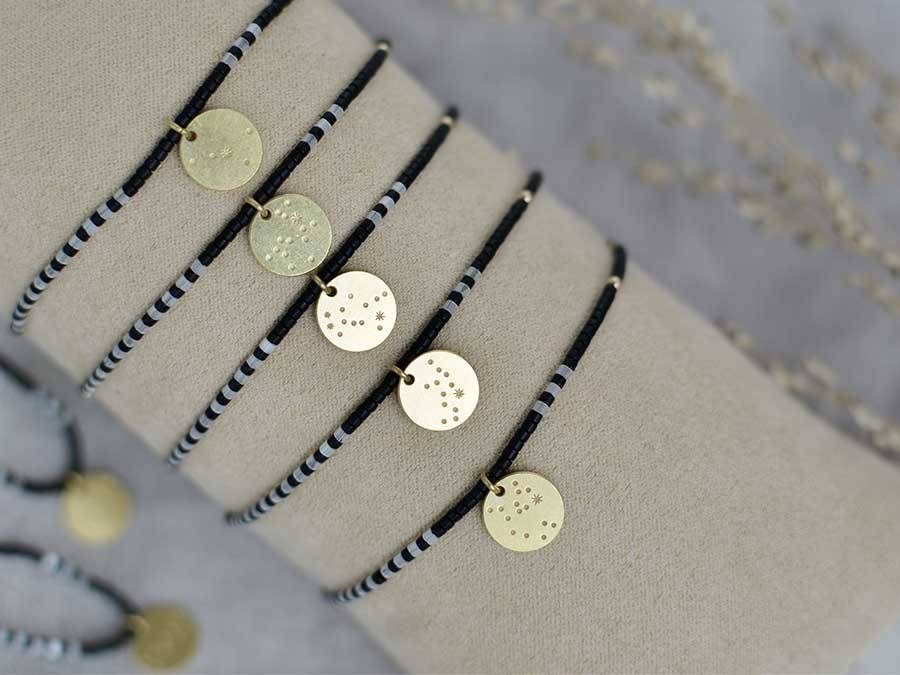 Renna Deluxe WAAGE Sternzeichen Armband Gold Begrenzte Freigabe