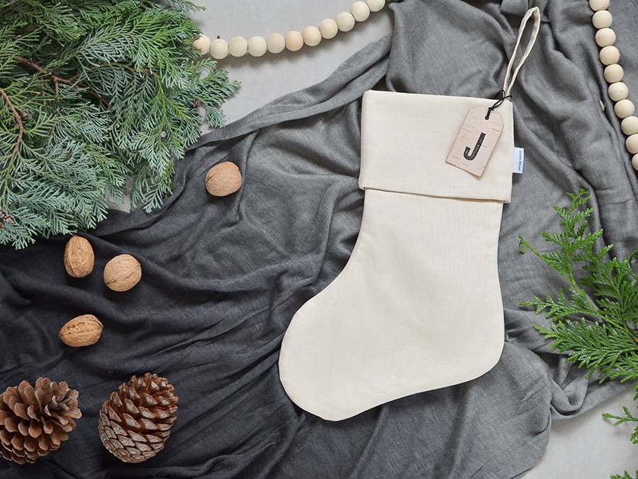 Renna Deluxe Nikolausstiefel mit Monogramm auf Birkenrinde Black Friday Preise