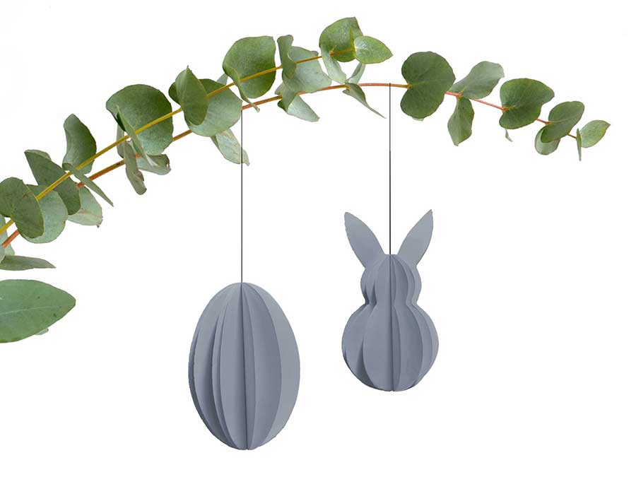 Renna Deluxe Grauer Osterhase Anhänger Hotsell