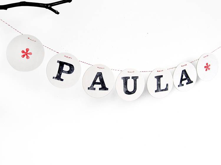Renna Deluxe Buchstabe für personalisierte Namensgirlande Versandkostenfrei