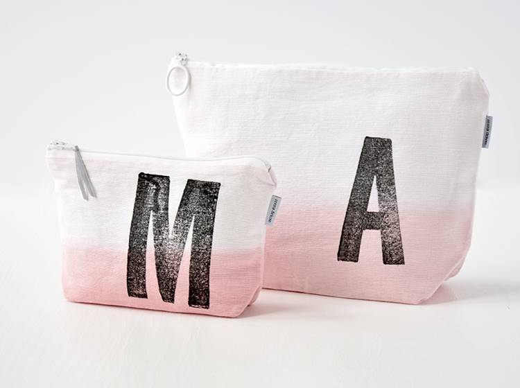 Renna Deluxe Kulturtasche ROSA mit Monogramm personalisiert Online Shopping