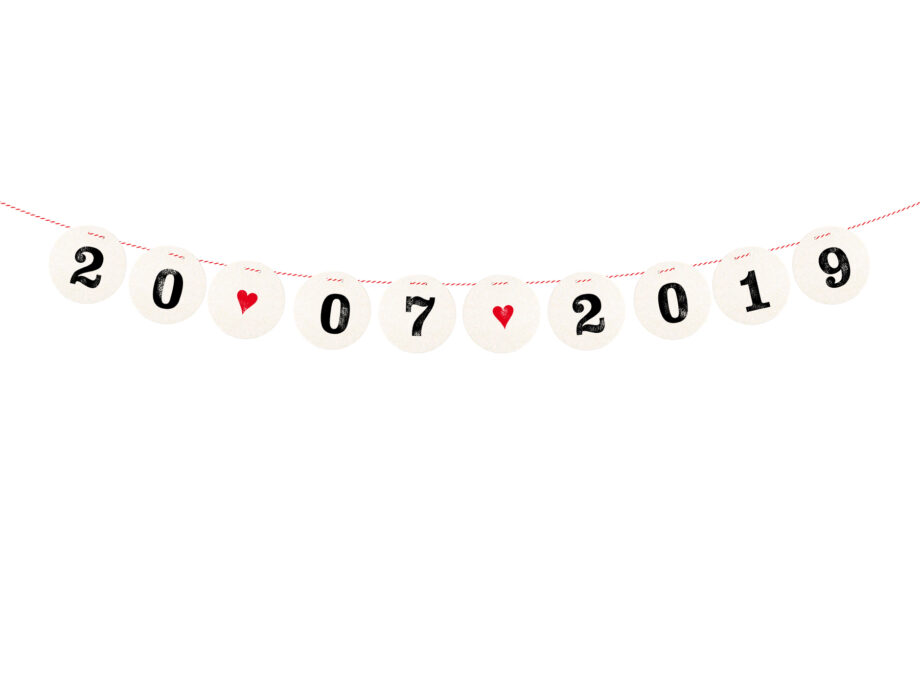 Renna Deluxe SAVE THE DATE Girlande Hochzeitsgirlande Jubiläumsangebot