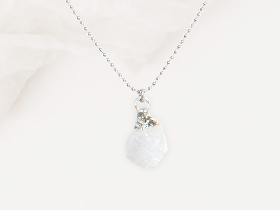 Renna Deluxe GEBURTSSTEIN Juni Kette Silber Nur noch ein Tag übrig