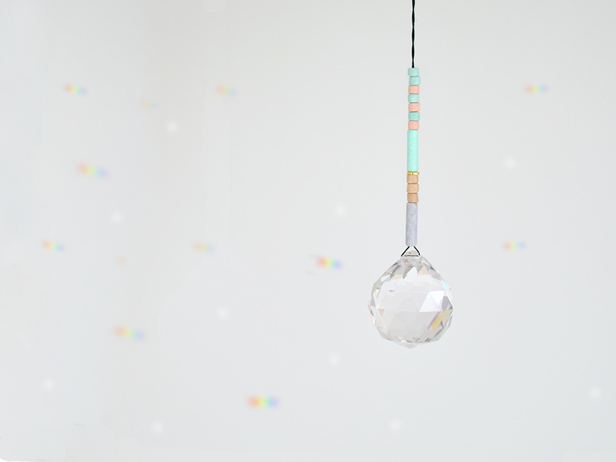 Renna Deluxe SUNCATCHER Grau Beige Mint im Angebot