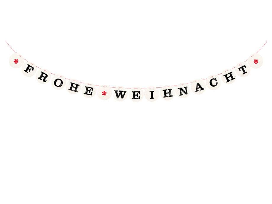 Renna Deluxe FROHE WEIHNACHT Girlande Fabrikverkauf
