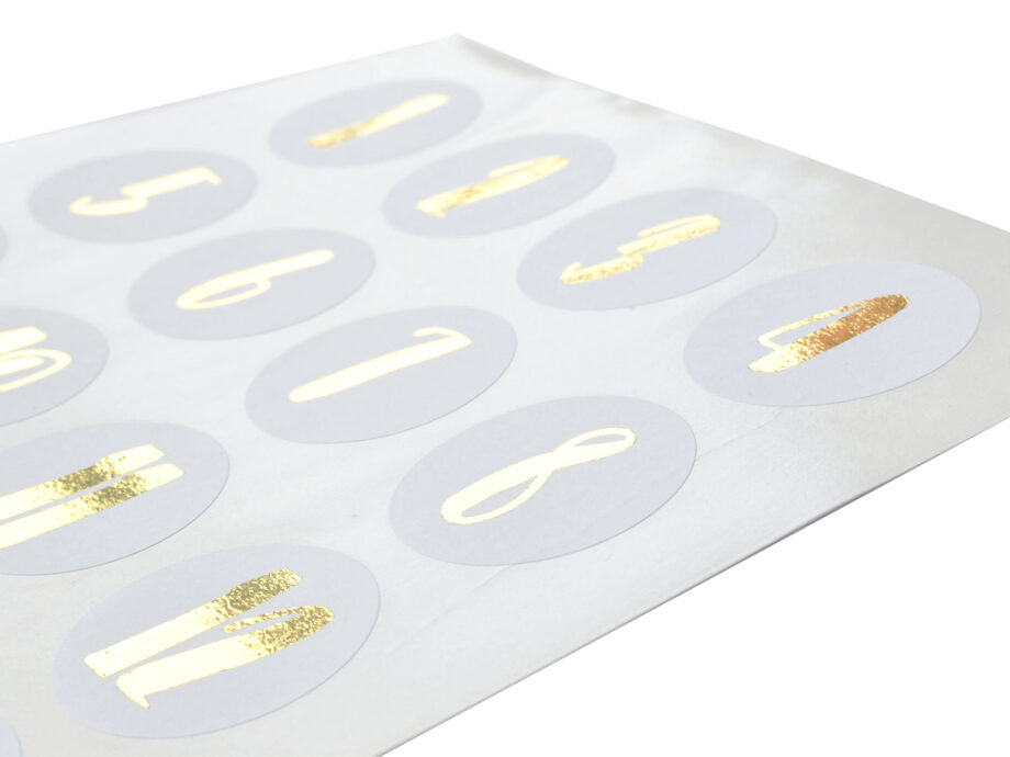 Renna Deluxe Adventskalender Gold metallic mit weißen Papiertüten Kostenloser Versand