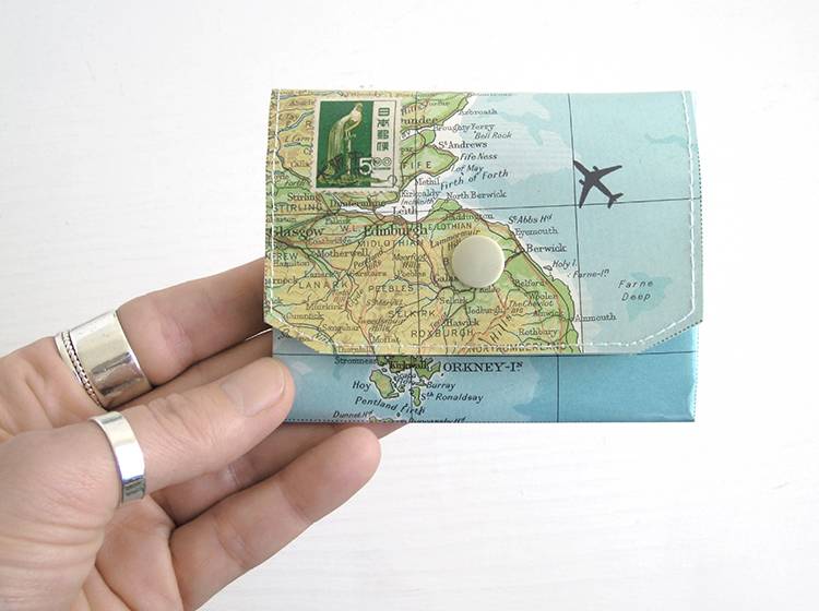 Renna Deluxe Atlas Portemonnaie aus Landkarten Limitierter Zeitrabatt