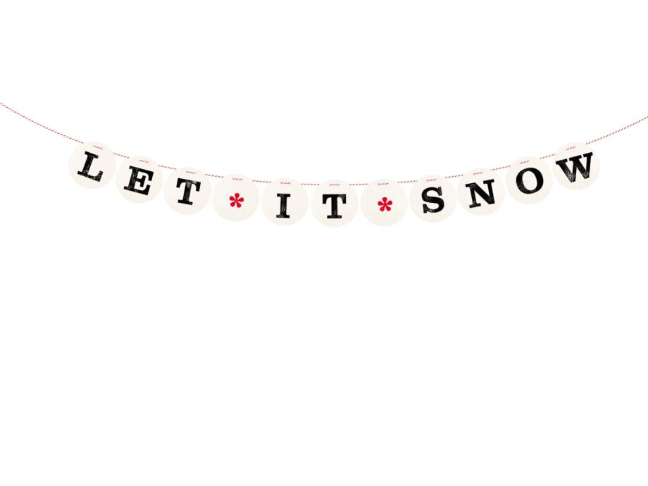 Renna Deluxe LET IT SNOW Girlande Saisonschlussverkauf