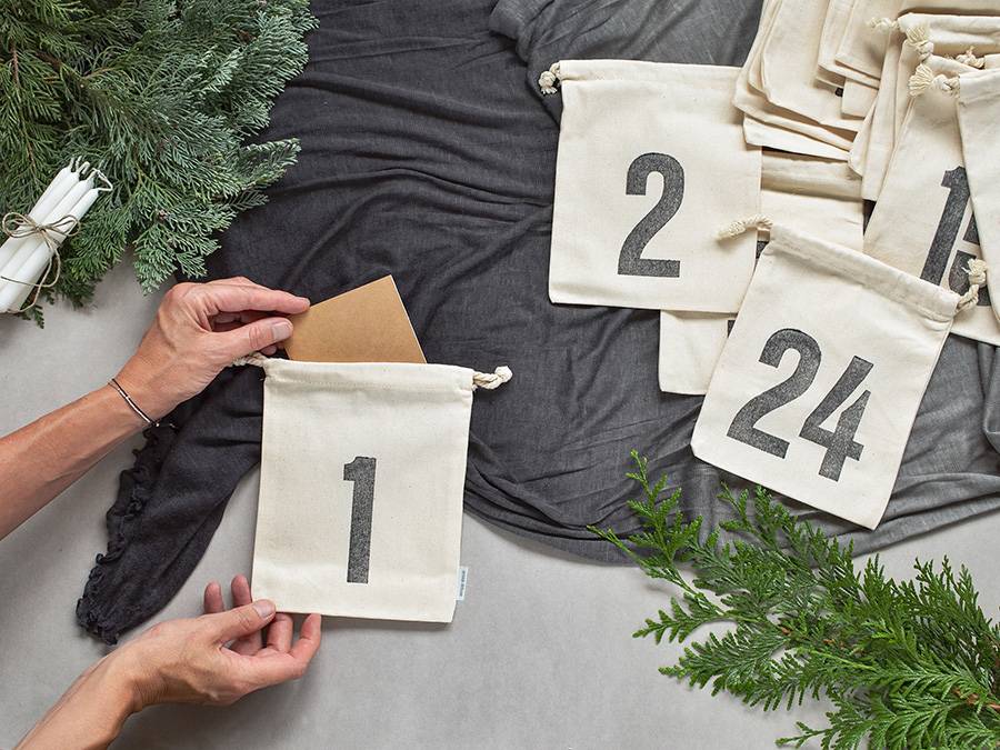 Renna Deluxe Nachhaltiger Adventskalender aus Bio-Baumwolle Osterangebot