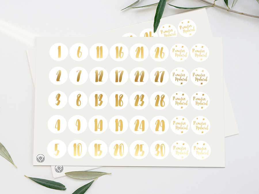 Renna Deluxe RAMADAN Kalender Gold mit schwarzen Tüten Exklusive Angebote