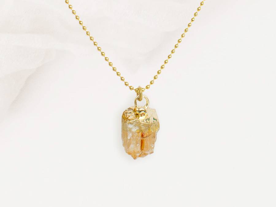Renna Deluxe GEBURTSSTEIN November Kette Gold Sonderangebot der Fabrik