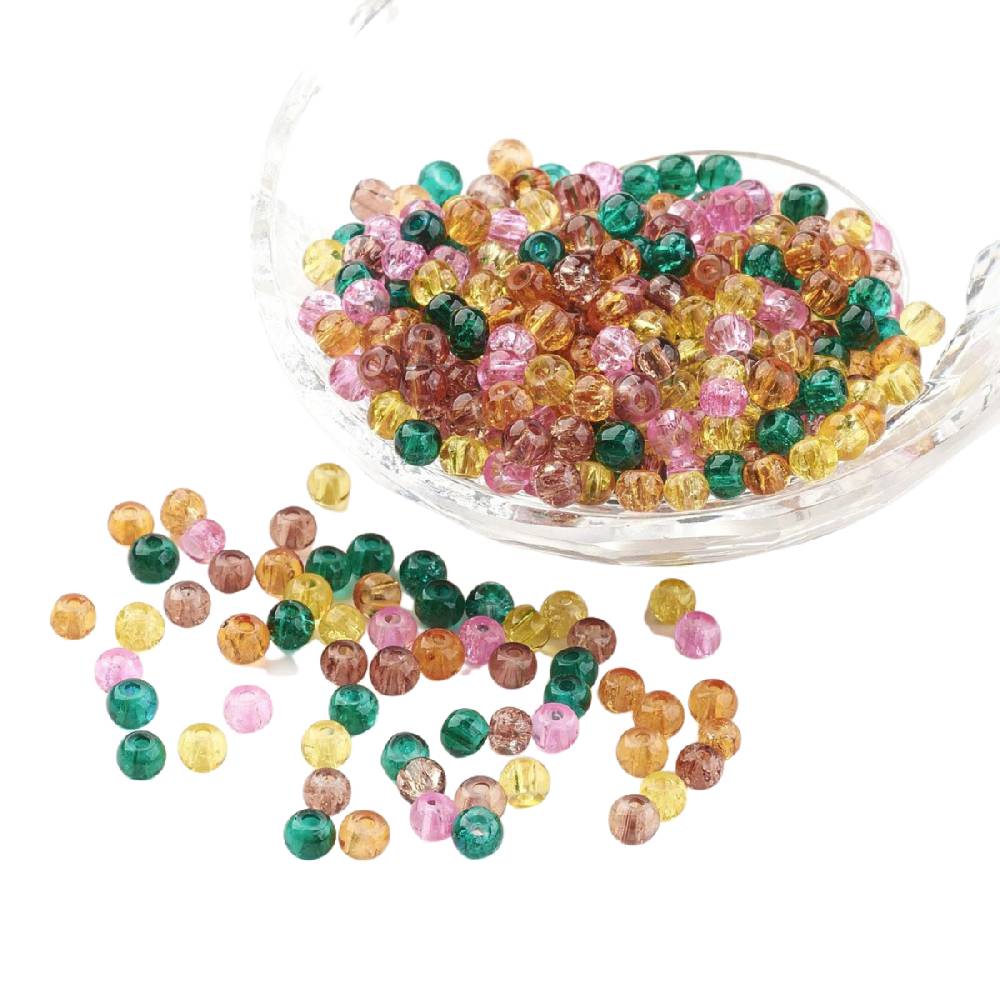 Sadingo Glasperlen Bunter Mix | 100 Stück, 4 mm Heißer Verkauf