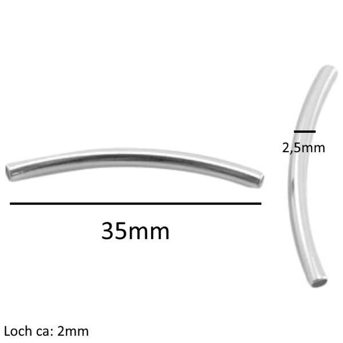 Sadingo Metallperlen | Metallröhrchen 15 Stück, 35x2,5mm Bestseller